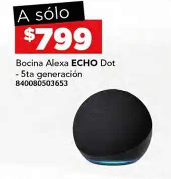 Bocina Alexa ECHO Dot – 5ta generación