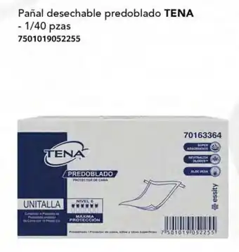 City Club Pañal desechable predoblado TENA - 1/40 pzas oferta