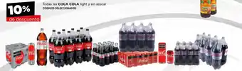 Todas las COCA-COLA light y sin azúcar CÓDIGOS SELECCIONADOS