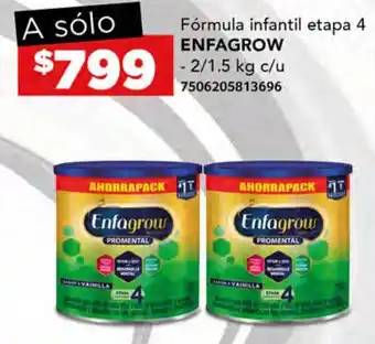 City Club Fórmula infantil etapa 4 ENFAGROW - 2/1.5 kg c/u oferta
