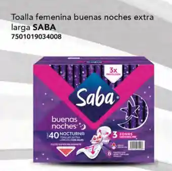 City Club Toalla femenina buenas noches extra larga SABA oferta