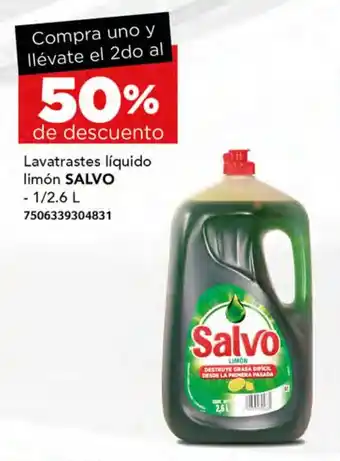 City Club Lavatrastes líquido limón SALVO - 1/2.6 L oferta