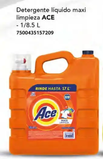City Club Detergente líquido maxi limpieza ACE - 1/8.5 L oferta