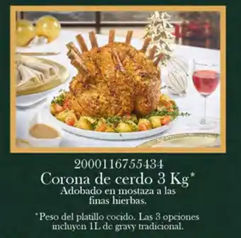 Corona de cerdo 3 kg