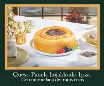 Queso Panela hojaldrado 1pza. Con mermelada de frutos rojos