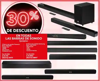 Soriana Híper EN TODAS LAS BARRAS DE SONIDO oferta