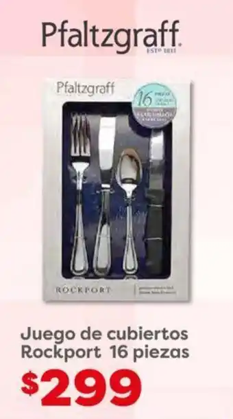 Soriana Híper Juego de cubiertos Pfaltzgraff 16 piezas oferta