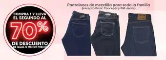 Soriana Híper Pantalones de mezclilla para toda la familia (excepto Basic Concepts y BM Jeans) oferta