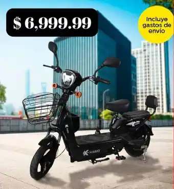 Waldos Bicicleta eléctrica Negra Kiwo oferta