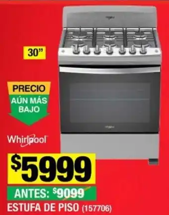 The Home Depot Whirlpool ESTUFA DE PISO (157706) oferta