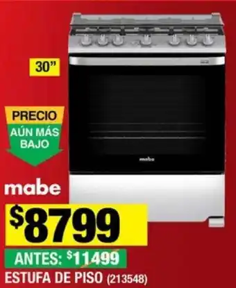 The Home Depot mabe ESTUFA DE PISO (213548) oferta
