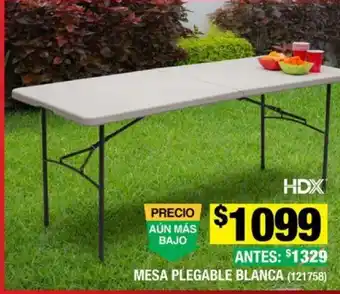 The Home Depot HDX MESA PLEGABLE BLANCA (121758) oferta