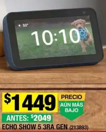 The Home Depot ECHO SHOW 5 3RA GEN (213893) oferta