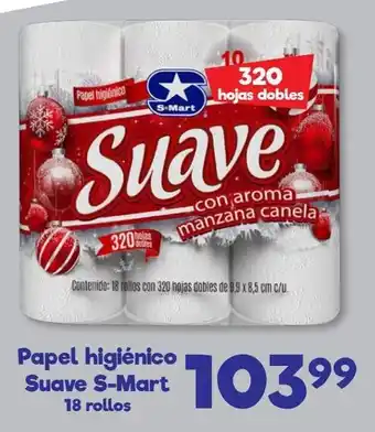 S-Mart Papel higiénico Suave S-Mart 18 rollos oferta