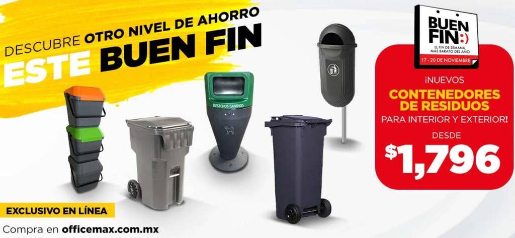 OfficeMax CONTENEDORES DE RESIDUOS oferta