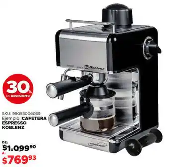 DelSol CAFETERA ESPRESSO KOBLENZ oferta