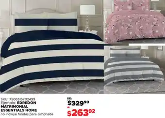 DelSol EDREDON MATRIMONIAL ESSENTIALS HOME oferta