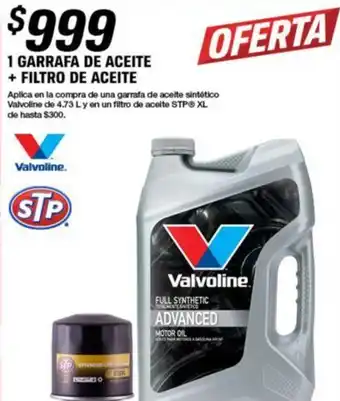 AutoZone 1 GARRAFA DE ACEITE + FILTRO DE ACEITE oferta