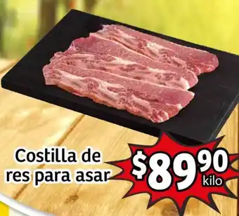 Costilla de res para asar