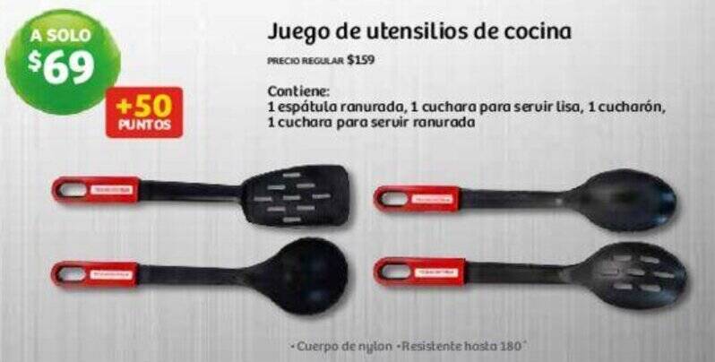 Soriana Express Juego de utensilios de cocina oferta