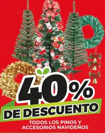 TODOS LOS PINOS Y ACCESORIOS NAVIDEÑOS