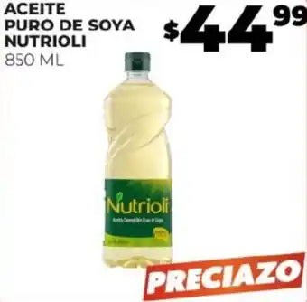 Merco ACEITE PURO DE SOYA NUTRIOLI 850 ML oferta