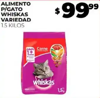 Merco ALIMENTO P/GATO WHISKAS VARIEDAD 1.5 KILOS oferta