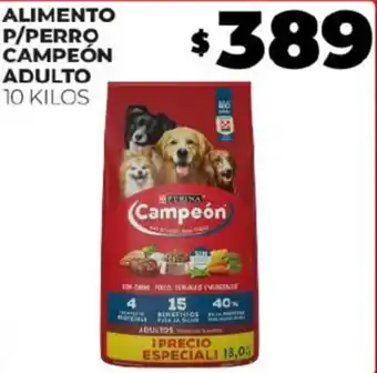 Merco ALIMENTO P/PERRO CAMPEÓN ADULTO 10 KILOS oferta