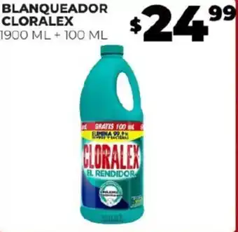 Merco BLANQUEADOR CLORALEX 1900 ML + 100 ML oferta