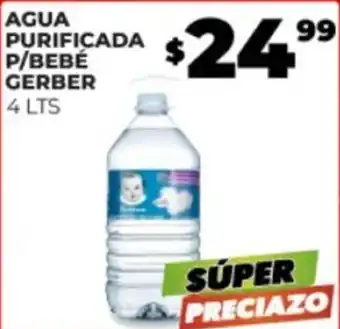 Merco AGUA PURIFICADA P/BEBE GERBER 4 LTS oferta