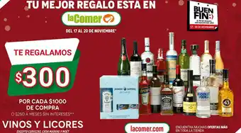 La Comer VINOS Y LICORES oferta