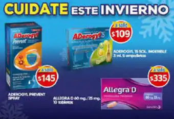 Farmacias Guadalajara Allegra D 60mg oferta