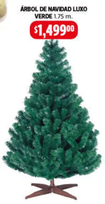 Farmacias Guadalajara ÁRBOL DE NAVIDAD LUXO VERDE 1.75 m oferta