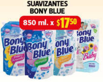 Farmacias Guadalajara SUAVIZANTES BONY BLUE 850ml oferta