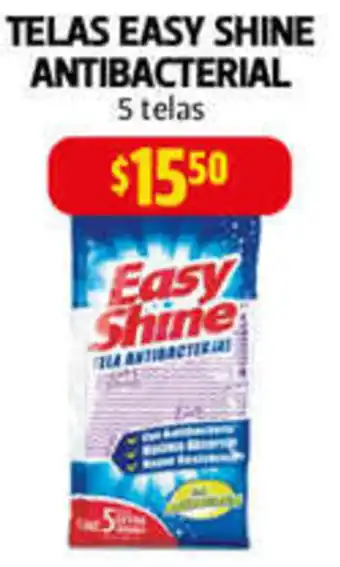 Farmacias Guadalajara TELAS EASY SHINE ANTIBACTERIAL 5 telas oferta
