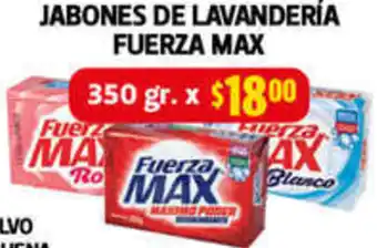 Farmacias Guadalajara JABONES DE LAVANDERÍA FUERZA MAX 350gr oferta
