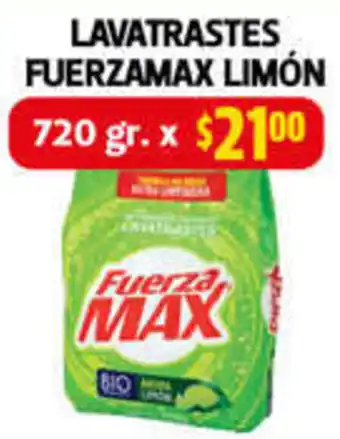 Farmacias Guadalajara LAVATRASTES FUERZAMAX LIMÓN 720 gr oferta