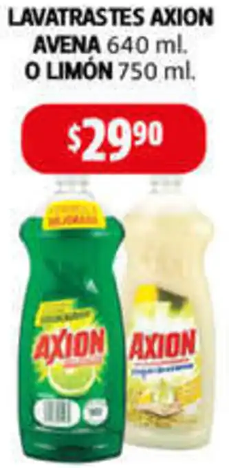 LAVATRASTES AXION AVENA 640 ml O LIMON 750 ml