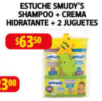 Farmacias Guadalajara ESTUCHE SMUDY'S SHAMPOO + CREMA HIDRATANTE + 2 JUGUETES oferta