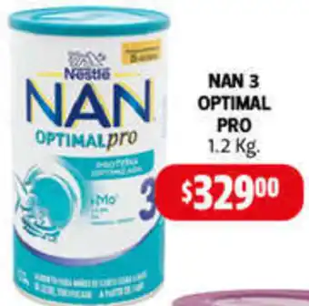Farmacias Guadalajara NAN 3 OPTIMAL PRO 1.2 Kg oferta