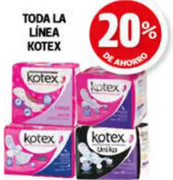 Farmacias Guadalajara TODA LA LÍNEA KOTEX oferta