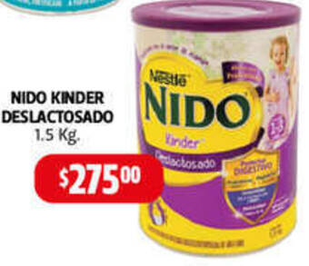 Farmacias Guadalajara NIDO KINDER DESLACTOSADO 1.5 Kg oferta