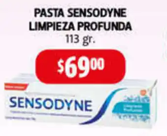 Farmacias Guadalajara PASTA SENSODYNE LIMPIEZA PROFUNDA 113 gr oferta