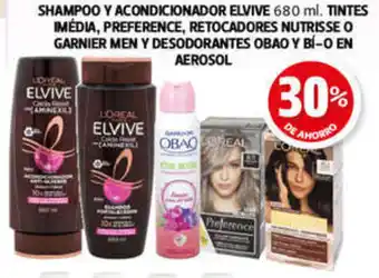 Farmacias Guadalajara SHAMPOO Y ACONDICIONADOR ELVIVE 680 ml. TINTES IMÉDIA, PREFERENCE, RETOCADORES NUTRISSE oferta