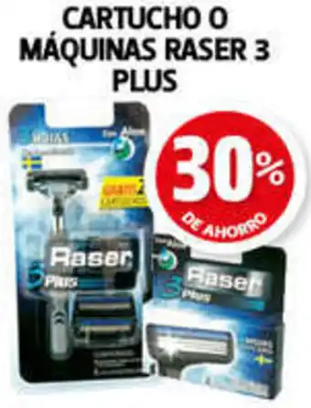 CARTUCHO O MÁQUINAS RASER 3 PLUS