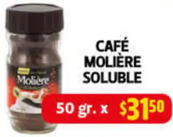 Farmacias Guadalajara CAFÉ MOLIÈRE SOLUBLE 50GR oferta