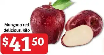 Soriana Híper Manzana red delicious kilo oferta