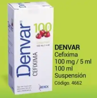 Farmacias Bazar DENVAR Cefixima 100 mg/5 ml 100 ml Suspensión oferta
