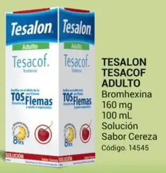 Farmacias Bazar TESACOF ADULTO Bromhexina Solución Sabor Cereza oferta