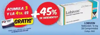 LOBIVON Nebivolol / 5 mg 28 Comprimidos